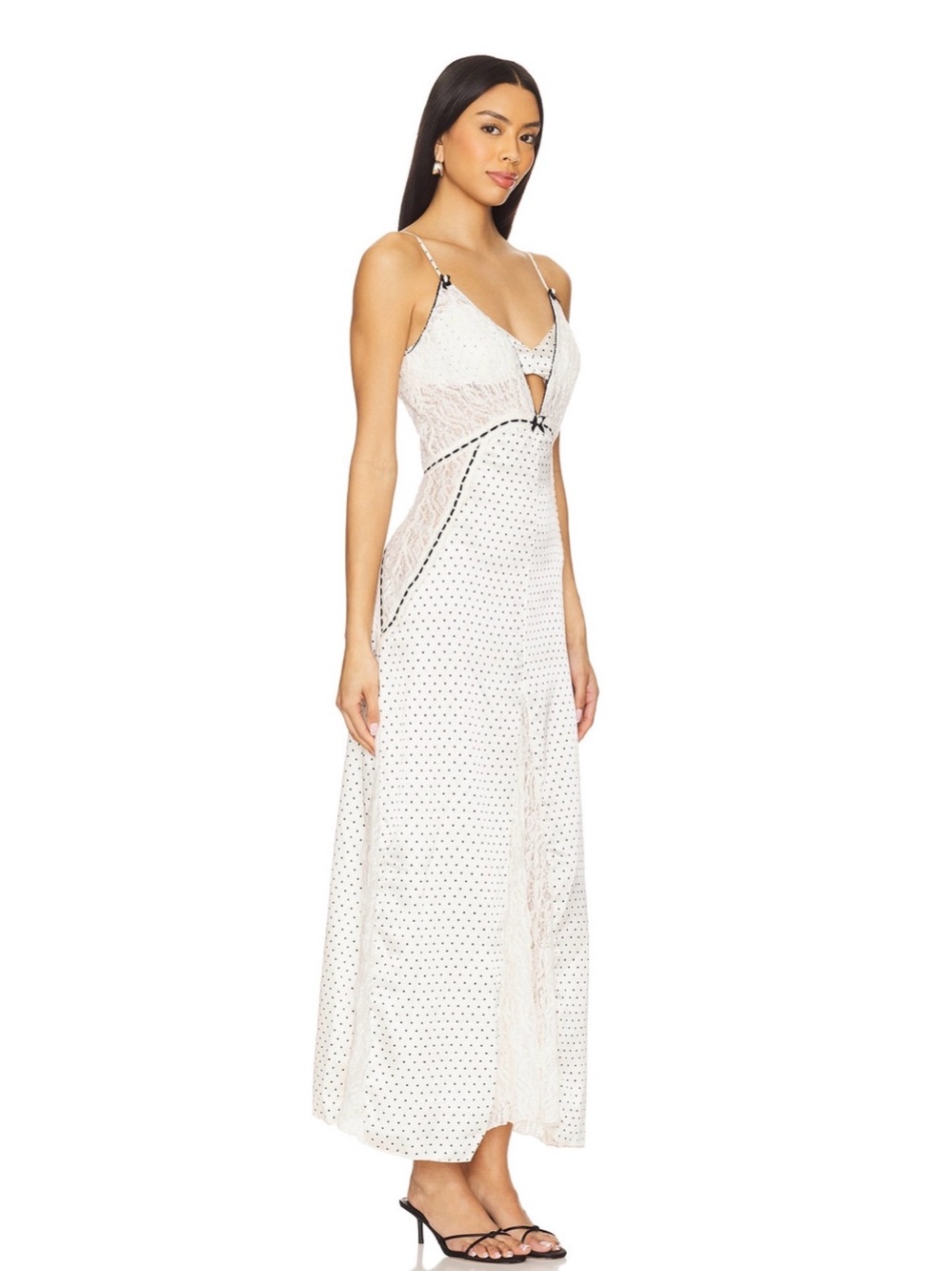 x Intimately Free People Playing Cupid Maxi Dress in Ivory Combo - Picture 2 of 10